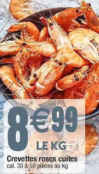 Cora x Carrefour Crevettes roses cuites offre