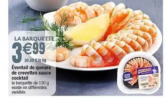 Cora x Carrefour Éventail de queues de crevettes sauce cocktail offre