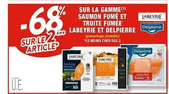 La gamme saumon fumé et truite fumée labeyrie et delpierre