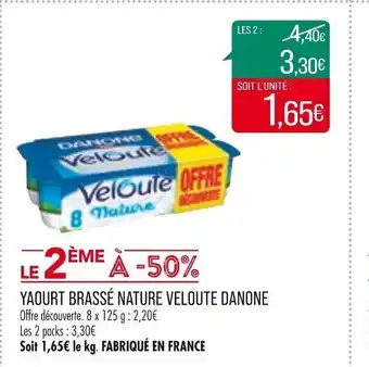 Match Yaourt Brasse Nature Veloute Danone offre