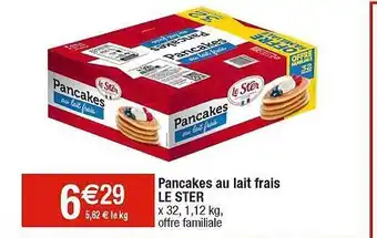 Cora x Carrefour Pancakes au lait frais le ster offre