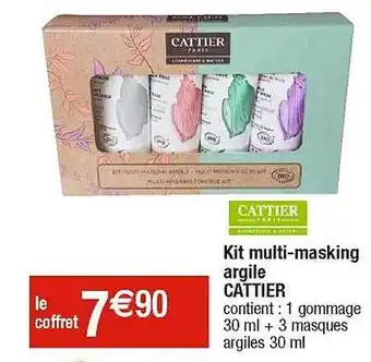 Cora x Carrefour Kit multi-masking argile cattier offre