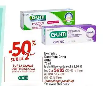 Cora x Carrefour Dentifrice ortho gum offre