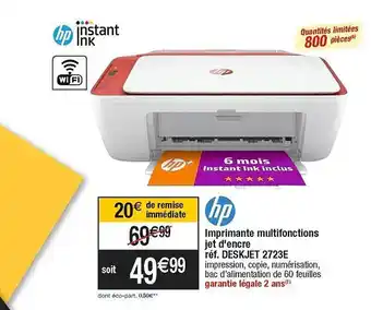 Cora x Carrefour Imprimante multifonctions jet d'encre hp offre