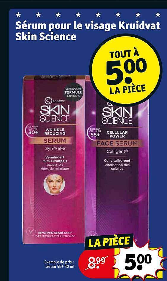 Promo Sérum pour le visage kruidvat skin science chez Kruidvat