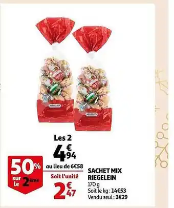 Auchan Sachet mix riegelein offre