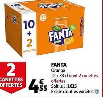 Auchan Fanta orange offre