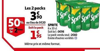Auchan Sprite offre