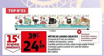 Auchan Mètre de loisirs créatifs offre