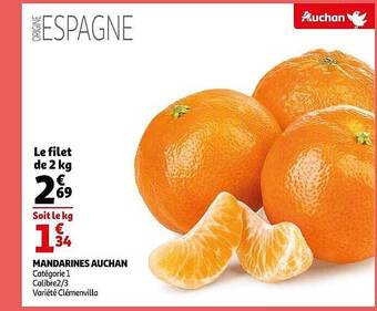 Auchan Mandarines auchan offre