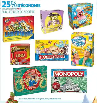 Auchan Les jeux société offre