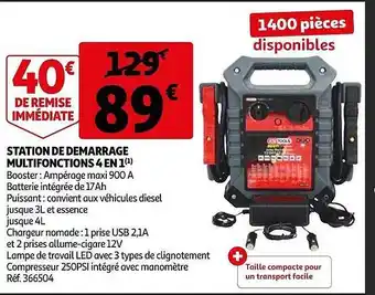 Auchan Station de démarrage multifonctions 4 en 1 offre