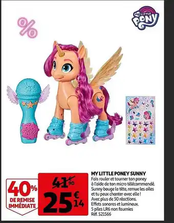 Auchan My little poney sunny offre