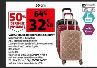 Auchan Valise rigide orion pierre cardin offre