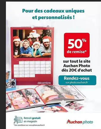 Auchan Cadeaux uniques et personnalisés ! offre