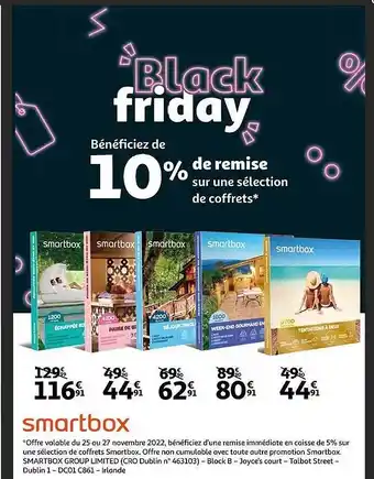 Auchan Coffrets smartbox offre