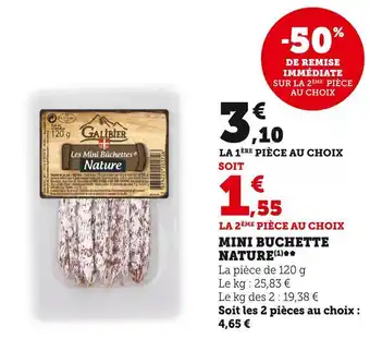 U Express Mini buchette nature offre