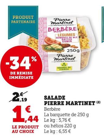 U Express Salade pierre martinet offre