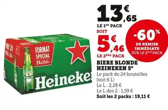 U Express Heineken biere blonde heineken offre