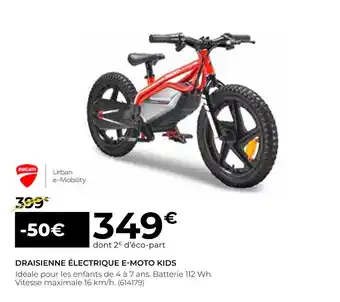 Feu Vert Draisienne électrique e-moto kids offre