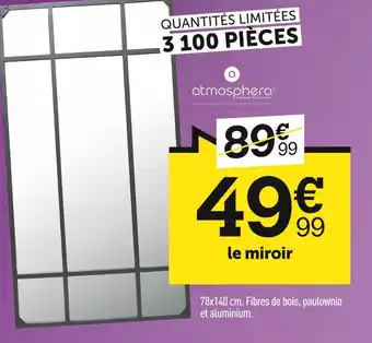 Centrakor Atmosphera le miroir offre