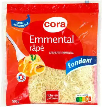 Match Cora emmental français râpé offre