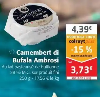 Colruyt Camembert di bufala ambrosi offre