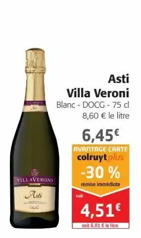 Colruyt Asti villa veroni offre