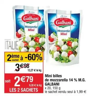 Mini billes de mozzarella