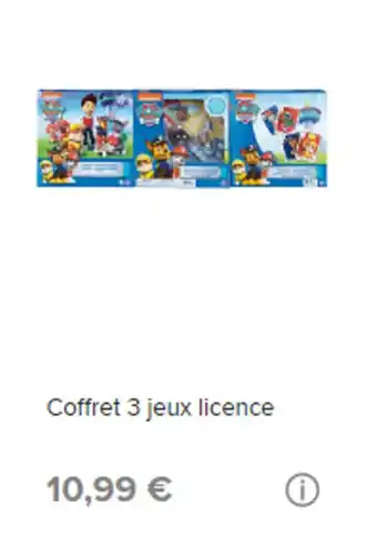 Stokomani Coffret 3 jeux licence offre