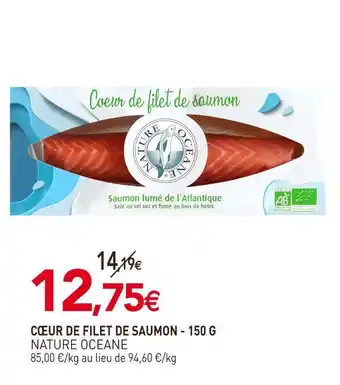 Nature oceane cœur de filet de saumon