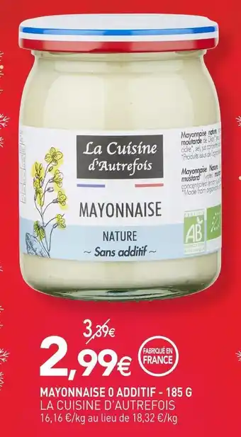 naturéO La cuisine d'autrefois mayonnaise 0 additif offre