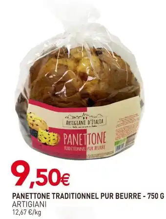 naturéO Artigiani panettone traditionnel pur beurre offre