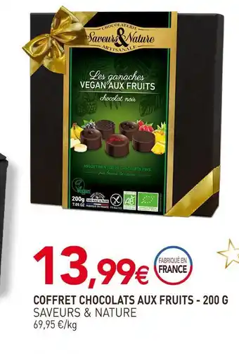 naturéO Saveurs & nature coffret chocolats aux fruits offre