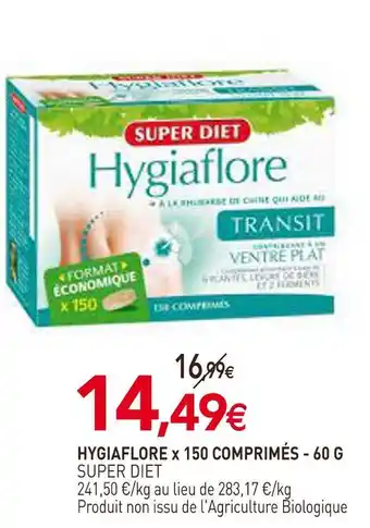 naturéO Super diet hygiaflore x 150 comprimés offre