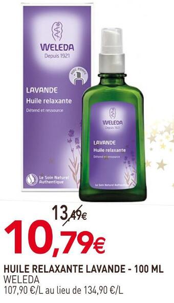 naturéO Weleda huile relaxante lavande offre