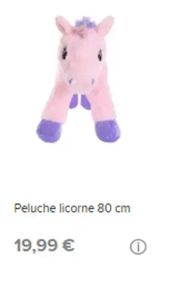 Stokomani Peluche licorne 80 cm offre
