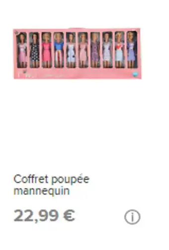 Stokomani Coffret poupée mannequin offre