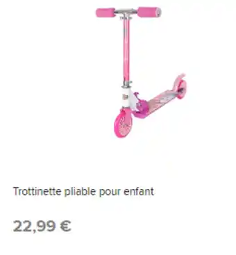 Stokomani Trottinette pliable pour enfant offre