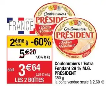 Cora x Carrefour Coulommiers l'extra fondant offre