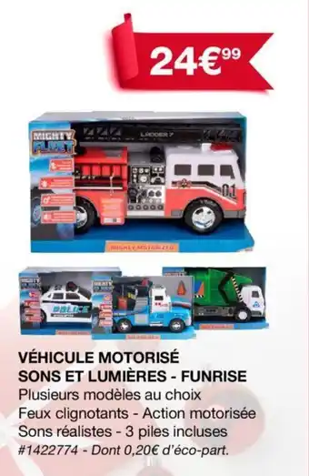 Véhicule motorisé sons et lumières - funrise