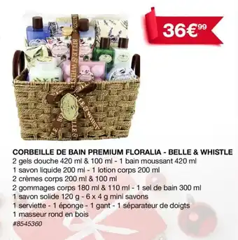 Costco Corbeille de bain premium floralia - belle & whistle offre