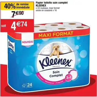 Cora x Carrefour Papier toilette soin complet kleenex offre