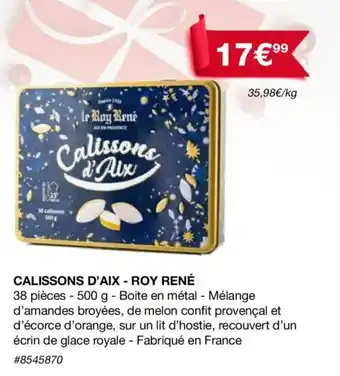 Calissons d'aix - roy rené