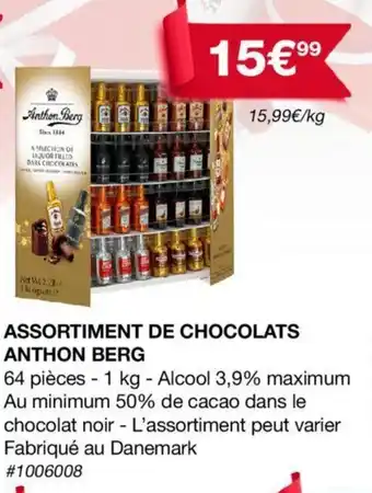 Costco Assortiment de chocolats anthon berg offre