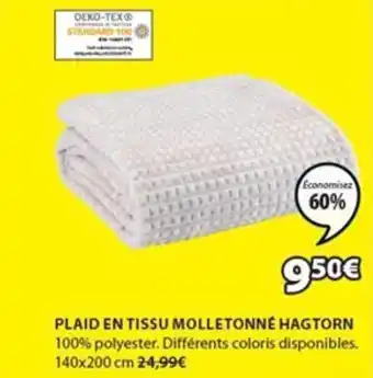 JYSK Plaid en tissu molletonné hagtorn offre