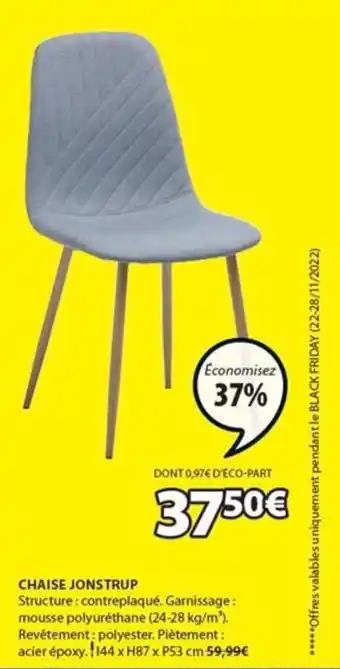 JYSK Chaise jonstrup offre