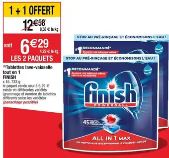 Cora x Carrefour Tablettes lave-vaisselle tout en 1 finish offre