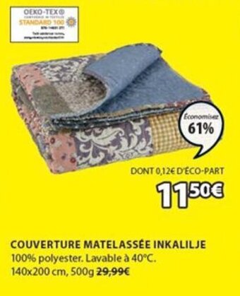 JYSK Couverture matelassée inkalilje offre