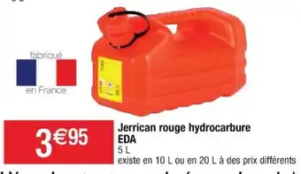 Cora x Carrefour Jerrican rouge hydrocarbure eda offre